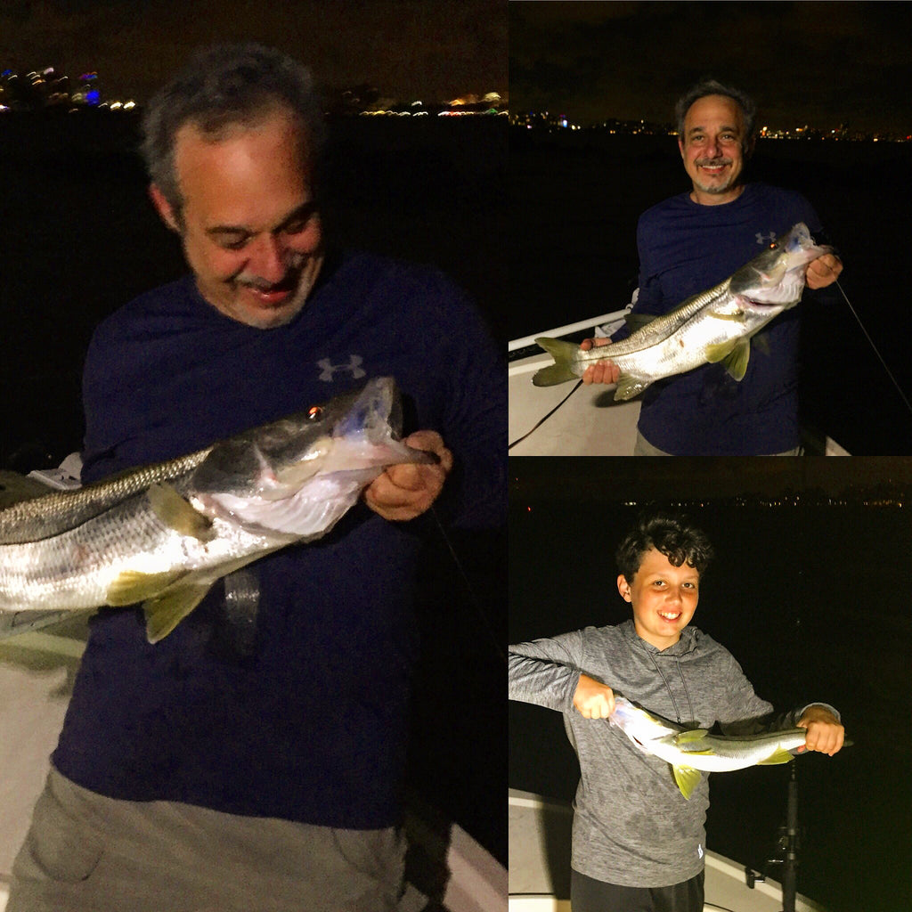 Father Son Snook, Miami Snook fishing