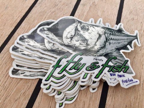 Brushed Alloy Tarpon Sticker