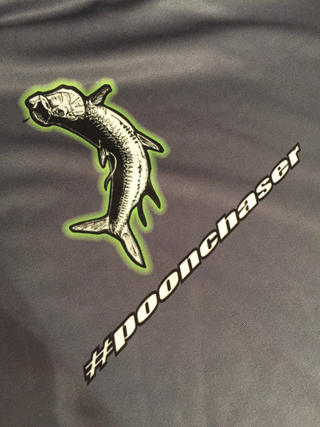 “Only the Flyest” Dry-Fit Tarpon scale Sleeve, fly and fish with Fraser logo shirt