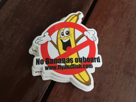 "No bananas" on board sticker